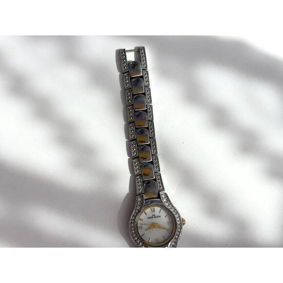 Dual Toned Anne Klein 1121E Round Ladies Vintage Wristwatch - 24mm - WORKS! - Picture 2 of 11